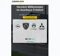 Kleine Seitenvorschau von froehlich-mobile.de