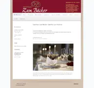 Kleine Seitenvorschau von zum-baecker.de
