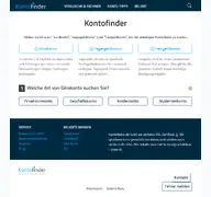 Kleine Seitenvorschau von kontofinder.de