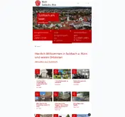 Kleine Seitenvorschau von sulzbach-main.de