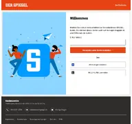 Kleine Seitenvorschau von gruppenkonto.spiegel.de