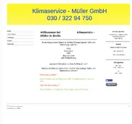 Kleine Seitenvorschau von klimaservice-mueller.de