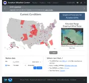 Kleine Seitenvorschau von aviationweather.gov