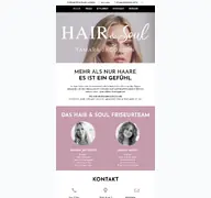 Kleine Seitenvorschau von hairandsoul-lauf.de