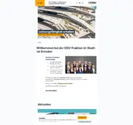 Kleine Seitenvorschau von dresden-cdu.de