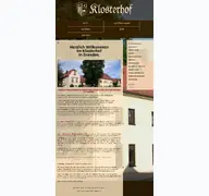 Kleine Seitenvorschau von dresden-klosterhof.de