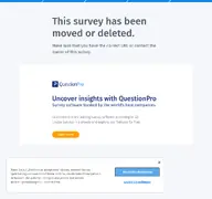 Kleine Seitenvorschau von questionpro.eu