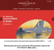 Kleine Seitenvorschau von nikolaisaal.de