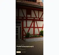 Kleine Seitenvorschau von hotel-scheunenwerk.de