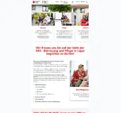 Kleine Seitenvorschau von drk-betreuung-pflege.de