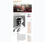 Kleine Seitenvorschau von klassik-begeistert.de