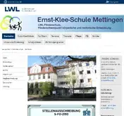 Kleine Seitenvorschau von lwl-ernst-klee-schule-mettingen.de