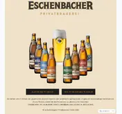 Kleine Seitenvorschau von eschenbacherbier.de