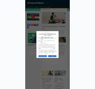 Kleine Seitenvorschau von optimalefitness.de