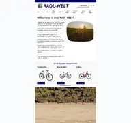 Kleine Seitenvorschau von radl-welt.de