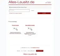 Kleine Seitenvorschau von service.alles-lausitz.de