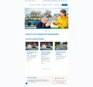 Kleine Seitenvorschau von nordwasser.de