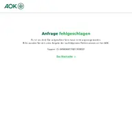 Kleine Seitenvorschau von nordwest-login.meine.aok.de
