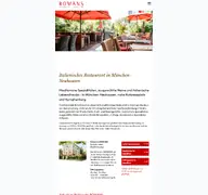 Kleine Seitenvorschau von ristorante-romans.de