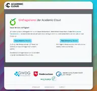 Kleine Seitenvorschau von survey.academiccloud.de