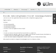 Kleine Seitenvorschau von stellenangebote.uni-ulm.de