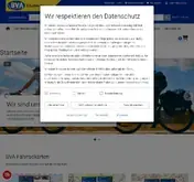 Kleine Seitenvorschau von fahrrad-buecher-karten.de