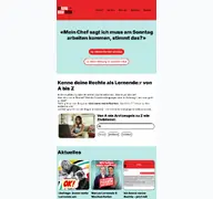 Kleine Seitenvorschau von rechte-der-lernenden.ch