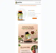 Kleine Seitenvorschau von nutrifox.de