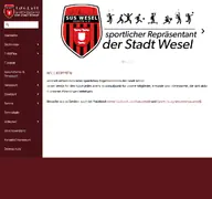 Kleine Seitenvorschau von sus-wesel.de