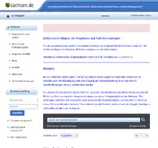 Kleine Seitenvorschau von sachsen-vergabe.de