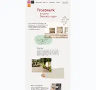 Kleine Seitenvorschau von trostwerk.de