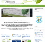 Kleine Seitenvorschau von tsvlindenberg.de