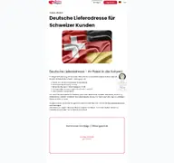 Kleine Seitenvorschau von swiss-paket.de