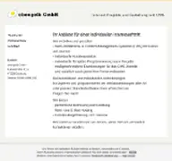 Kleine Seitenvorschau von obengelb.de