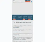 Kleine Seitenvorschau von zahnaerzte-koeln-muelheim.de