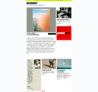 Kleine Seitenvorschau von dummy-magazin.de