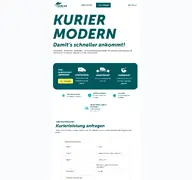 Kleine Seitenvorschau von kurier-modern.de