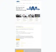Kleine Seitenvorschau von oam-gmbh.de