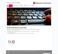 Kleine Seitenvorschau von wordpress.nibis.de
