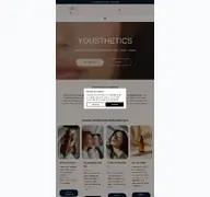 Kleine Seitenvorschau von yousthetics.de