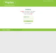 Kleine Seitenvorschau von obs.xn--brgerhaus-q9a.de
