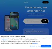 Kleine Seitenvorschau von sync.me