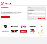 Kleine Seitenvorschau von falck.mitarbeiterangebote.de