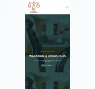 Kleine Seitenvorschau von walbohm-koenighaus.de