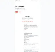 Kleine Seitenvorschau von sv-eutingen.de