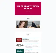 Kleine Seitenvorschau von dieprodukttesterfamilie.de