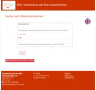 Kleine Seitenvorschau von oekounternehmen.oeko-kontrollstellen.de