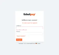 Kleine Seitenvorschau von signin.ticketpay.de