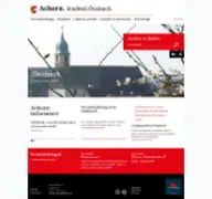 Kleine Seitenvorschau von oensbach.de