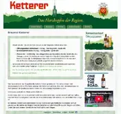 Kleine Seitenvorschau von brauerei-ketterer.de